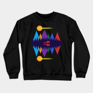 A Bear And Her Cubs Crewneck Sweatshirt